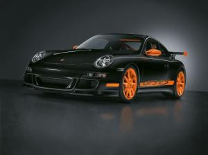 porsche 911 gt3 rs black and orange