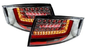Audi TT 8N LED Rear Tail Lights CHROME Rearlights lit Audi TT 8N LED Rear Tail Lights CHROME Rearlights lit