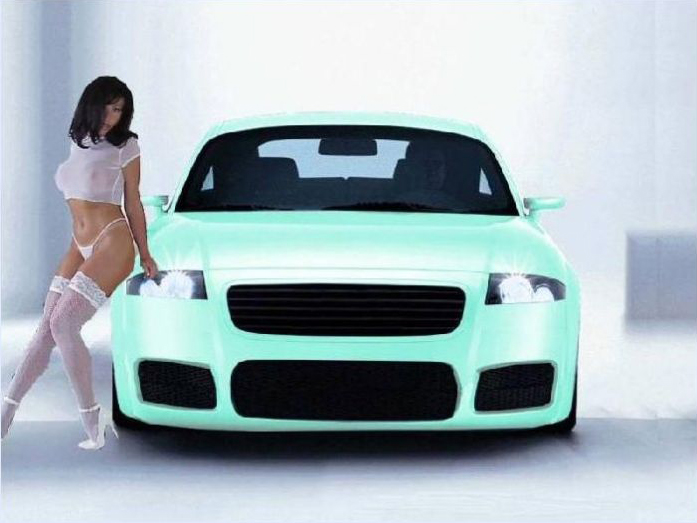 Audi-TT-8N-MK1-lingerie-chick