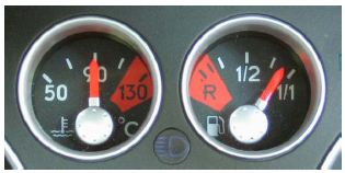 Audi-TT-Fuel Level and Coolant Temperature