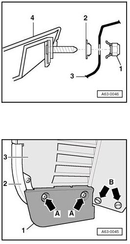 Front bumper, removing, installing and assembly overview-2